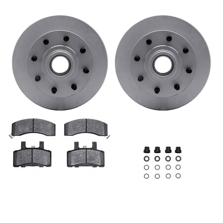 Dynamic Friction Co 4312-48013, Geospec Rotors with 3000 Series Ceramic Brake Pads includes Hardware, Silver 4312-48013